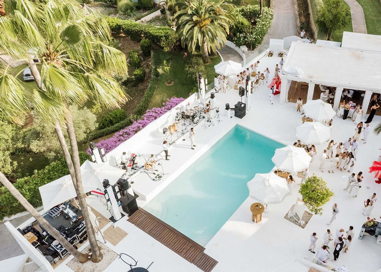 overview wedding villa Ibiza