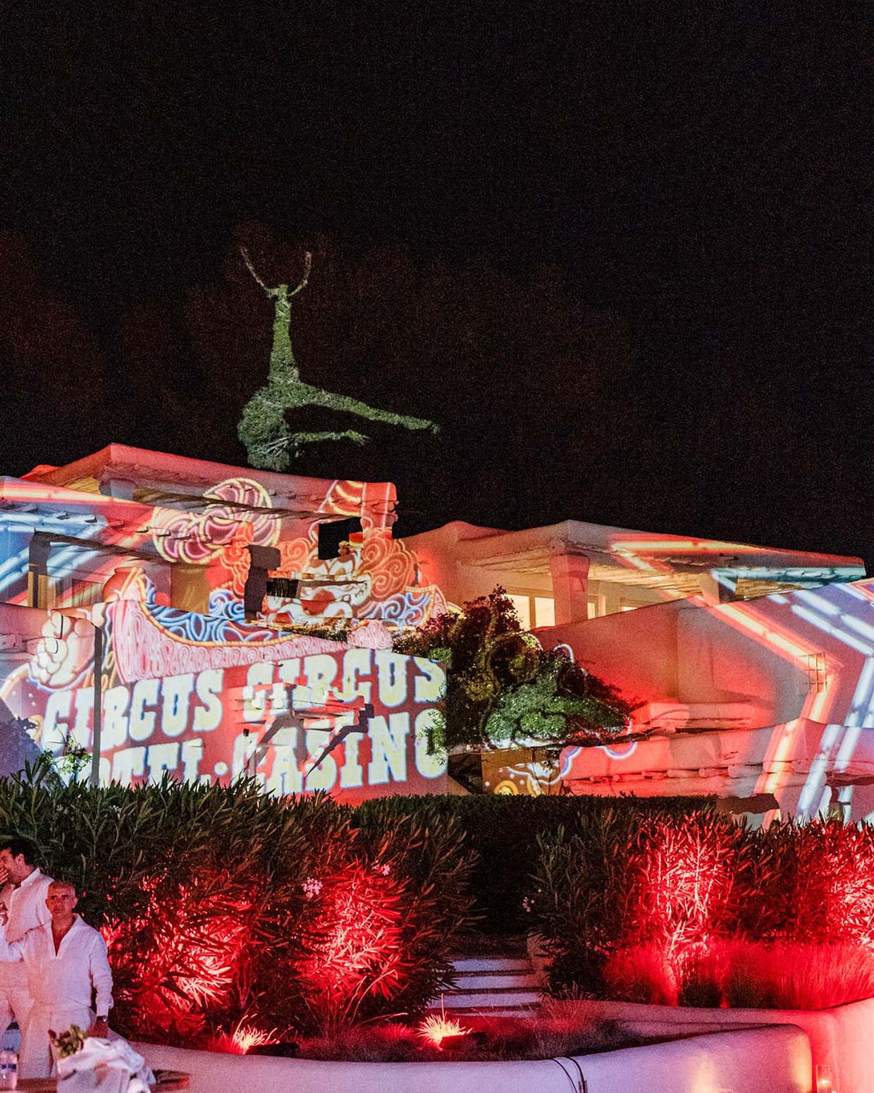 villa wedding 3d mapping ibiza