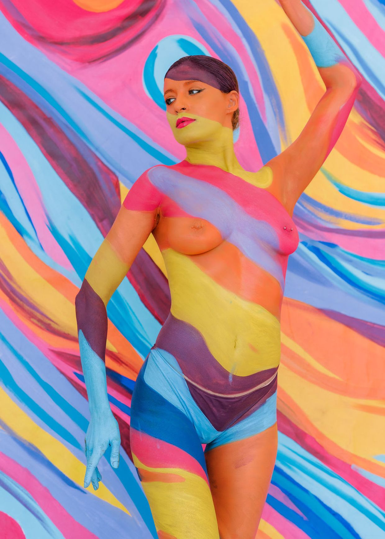 body paint ibiza wedding