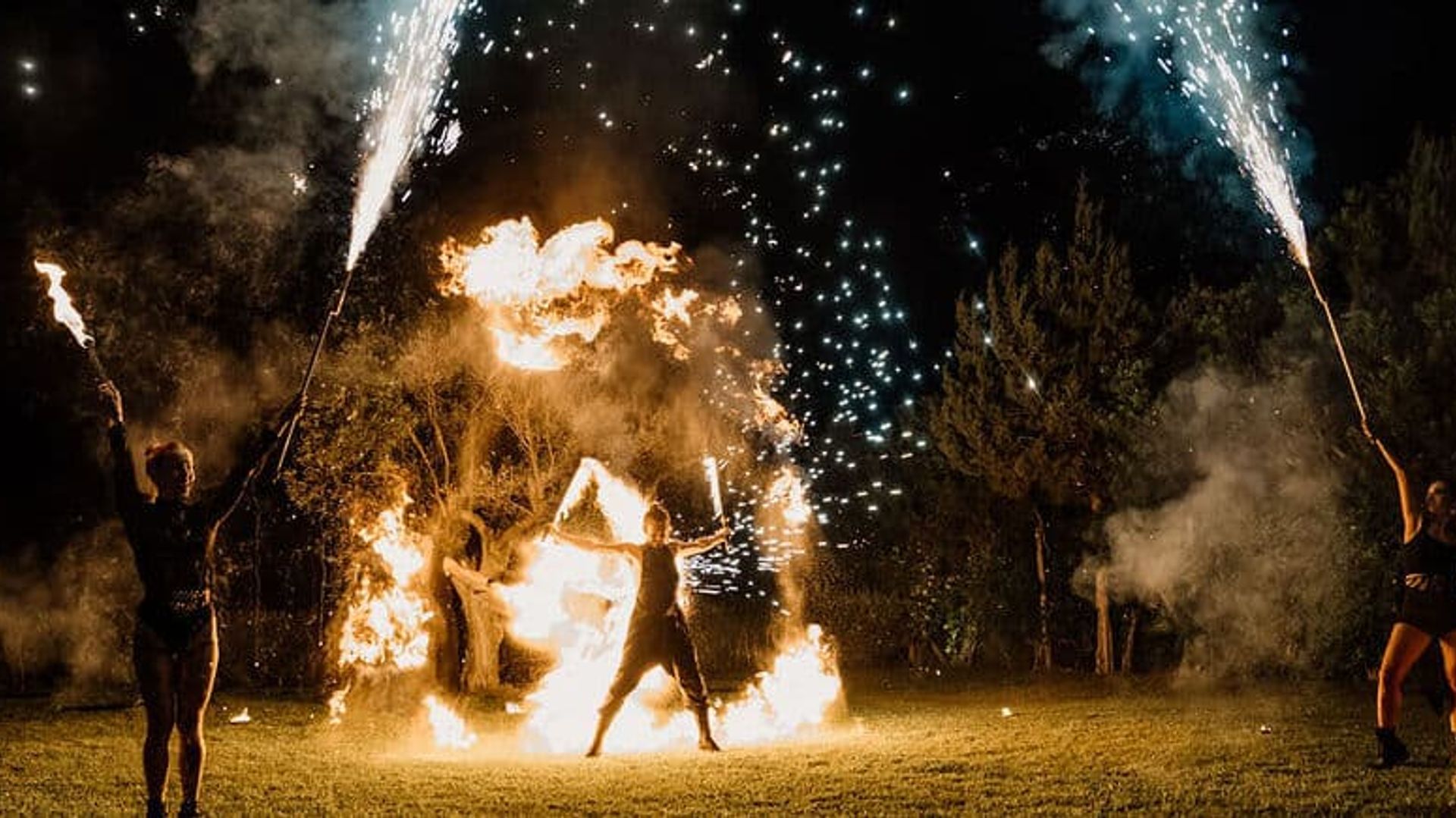 Ibiza fire show