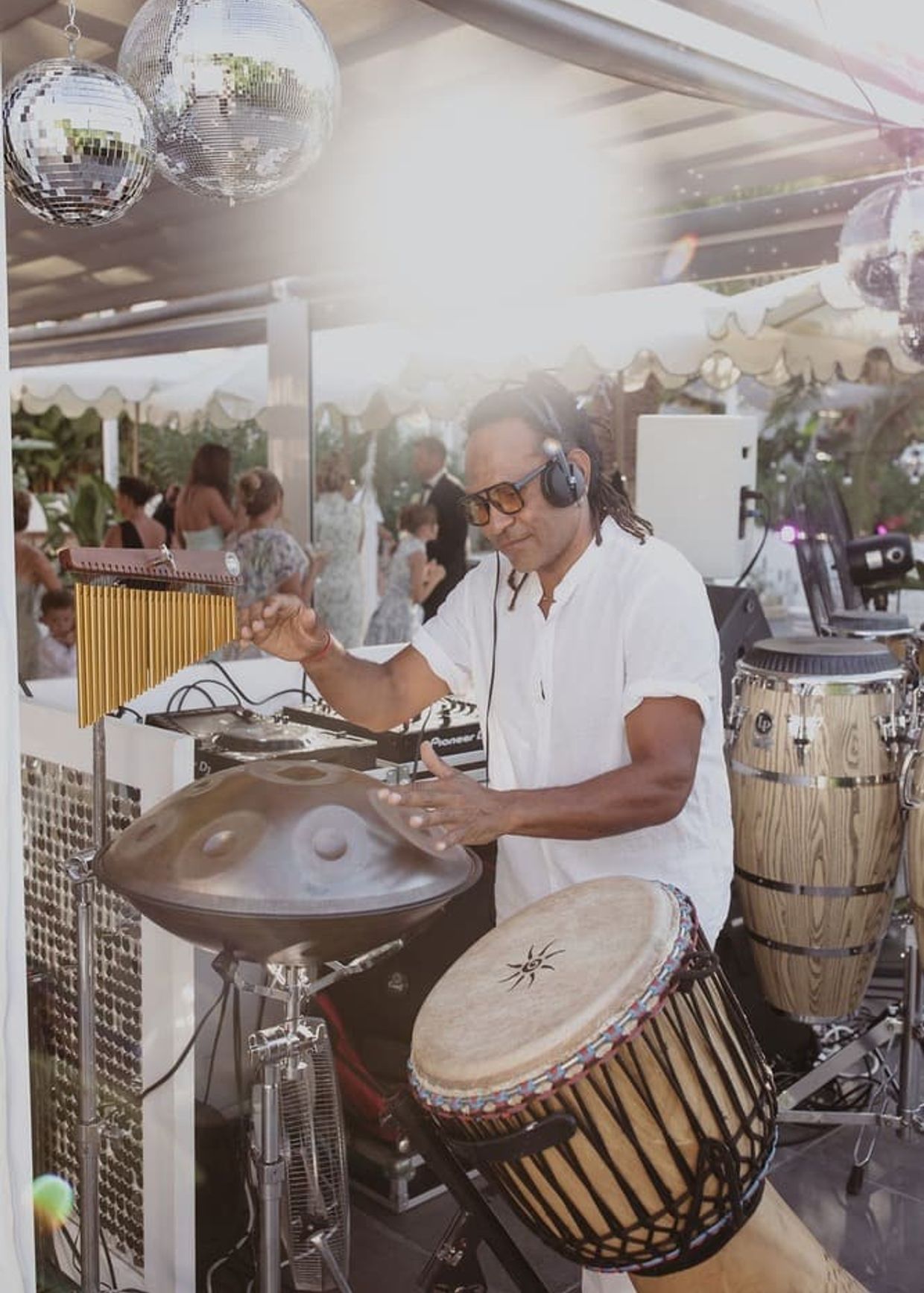 dj and percussion Ibiza