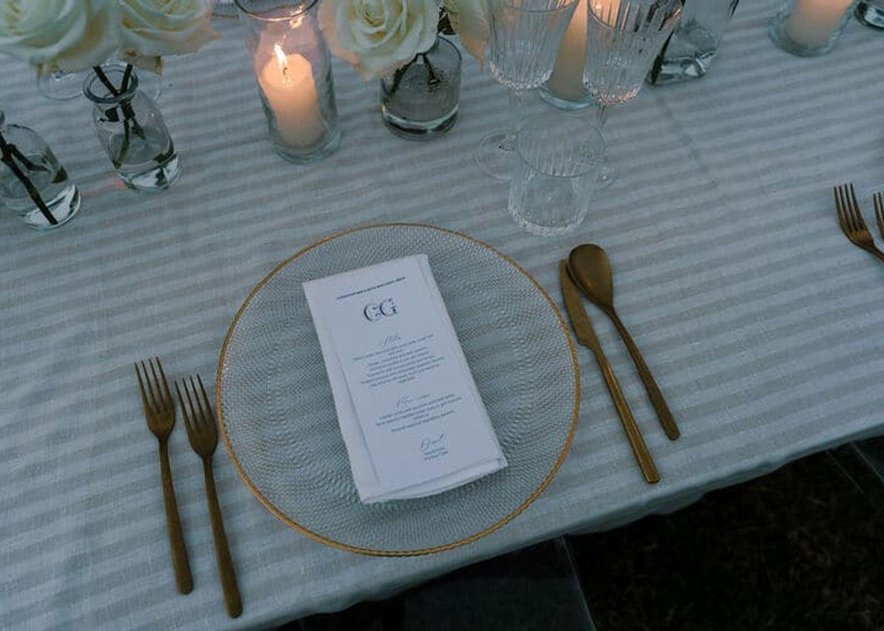 table menu ibiza party