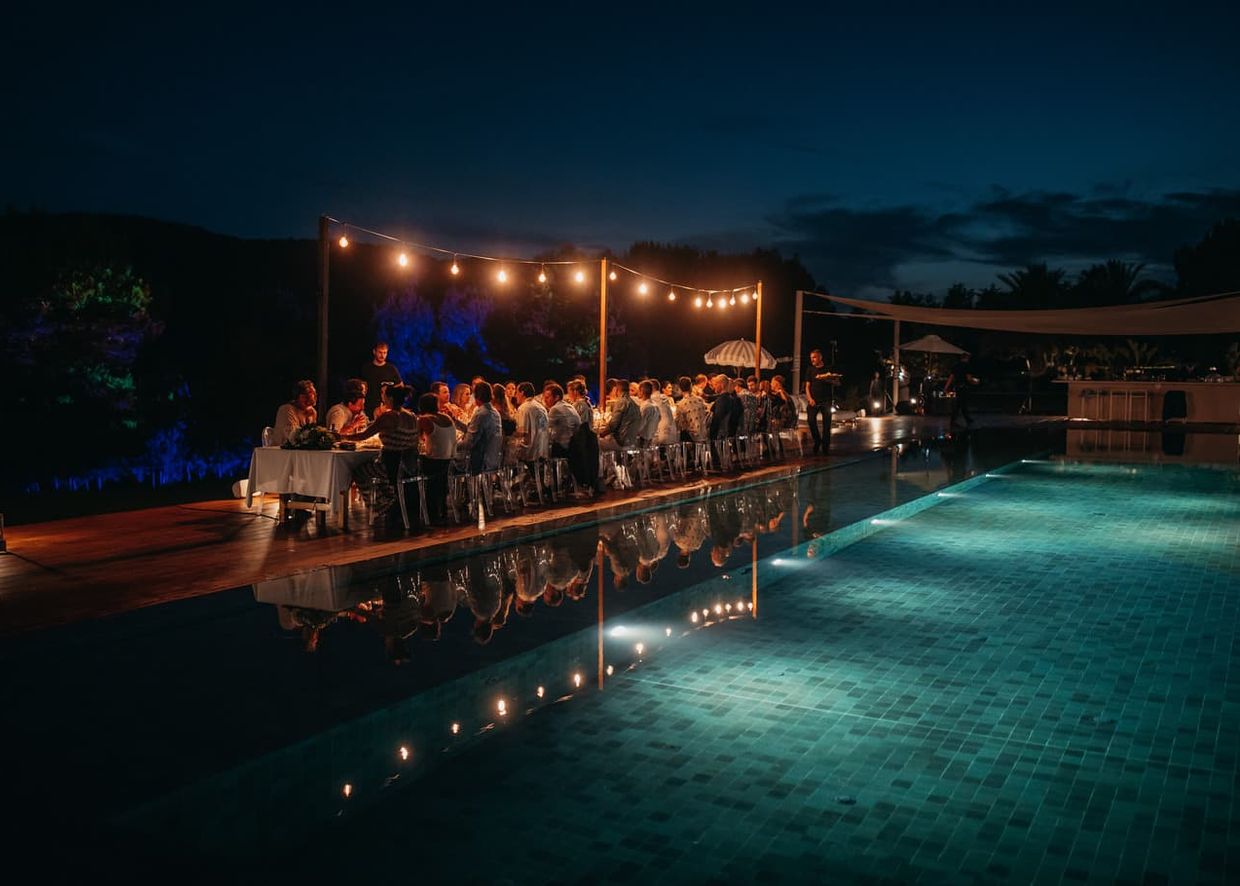 Ibiza dinner table