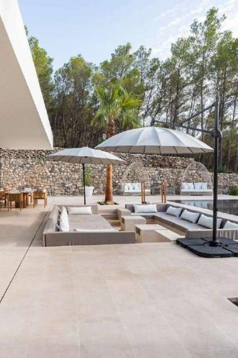 Protected pine forest and natural landscape on Ibiza