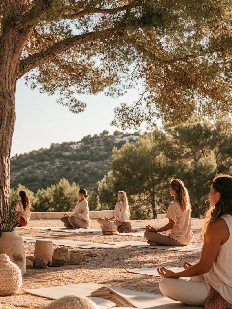 Team outdoor activity during a corporate retreat in Ibiza